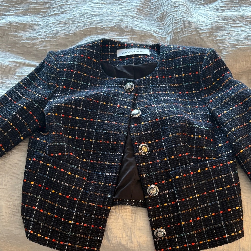 Veronica Beard Multicolor Tweed Jacket